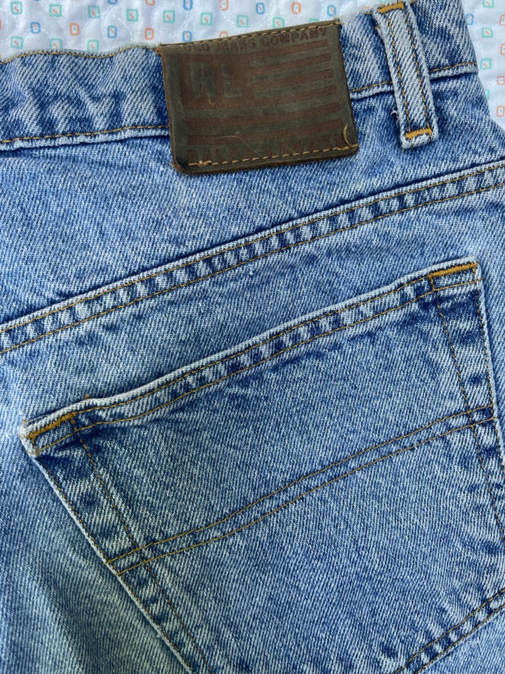Ralph Lauren Polo Jeans Co Y2K Vintage Light Blue Relaxed Jeans 14x28